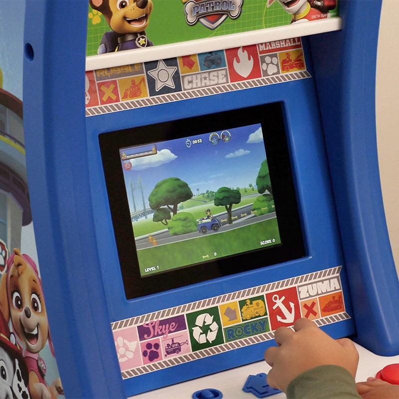 Arcade1Up Arcade Jr. Home Arcade Machine with Stool - Paw Patrol