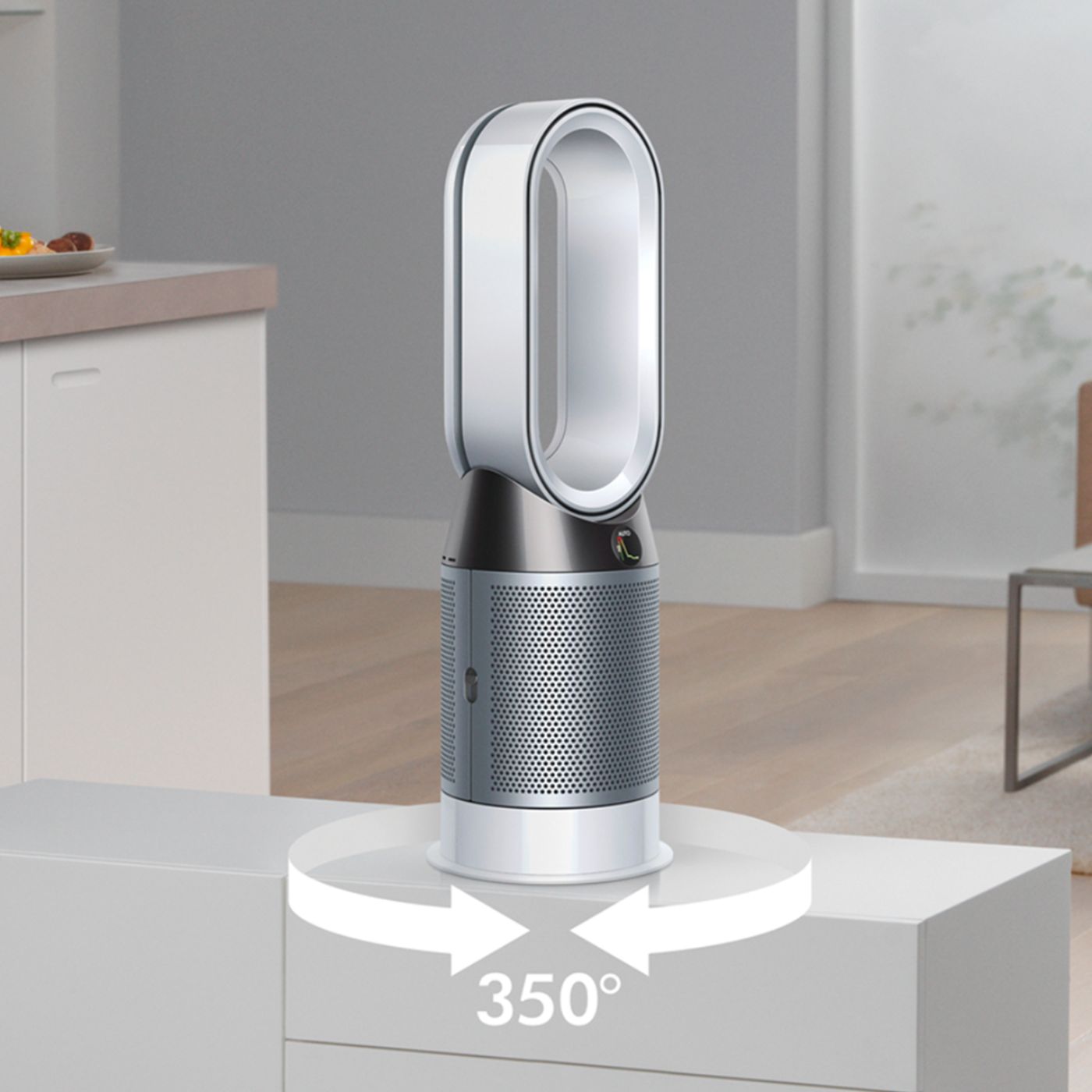 Dyson Pure Hot + Cool HP04 Purifying Heater + Fan, White/Silver