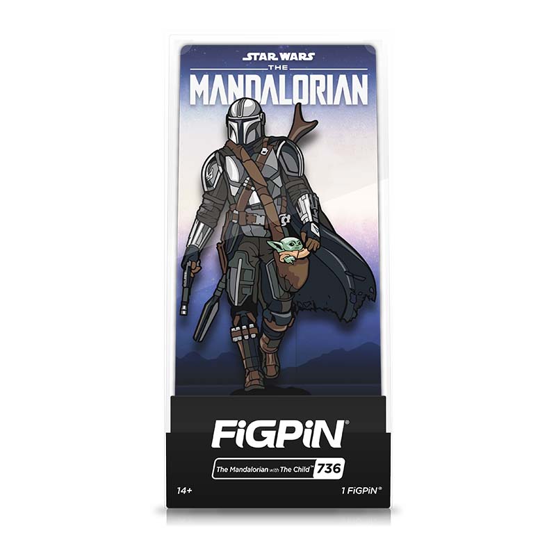 Star Wars The Mandolorian Figpin #736 - Mandorlorian with Child