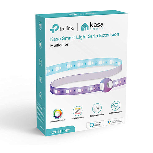 Kasa Smart LED Light Strip Extension KL430E, 16 Color Zones RGBIC, 3.3ft Wi-Fi LED Lights