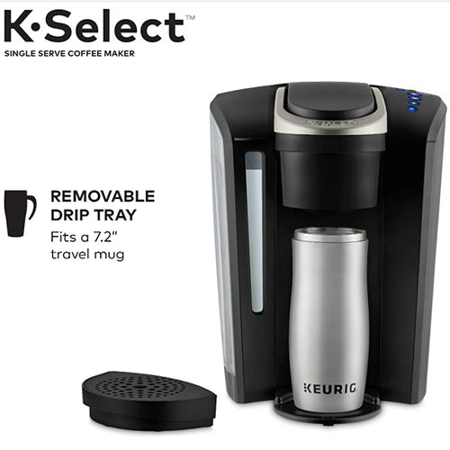 Keurig K-Select Coffee Maker, Single Serve K-Cup Pod Coffee Brewe , Matte Black