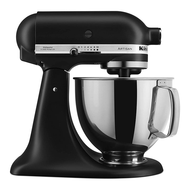 KitchenAid 5-Qt. Tilt-Head Stand Mixer KSM150PSBM Artisan Series, 5 Quart - Black Matte