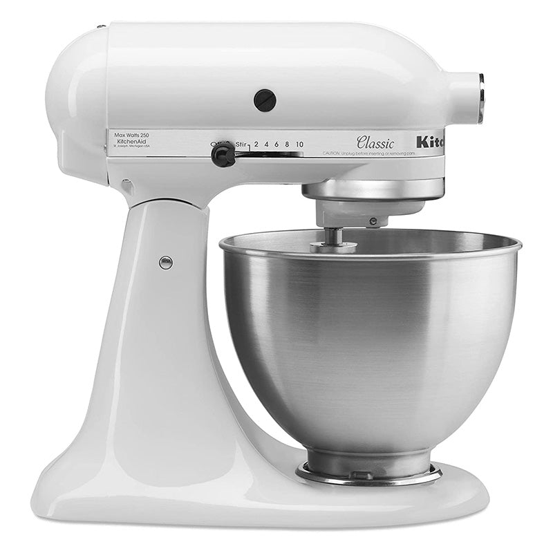 KitchenAid Classic K45SSWH 4.5 Quart Stand Mixer - White