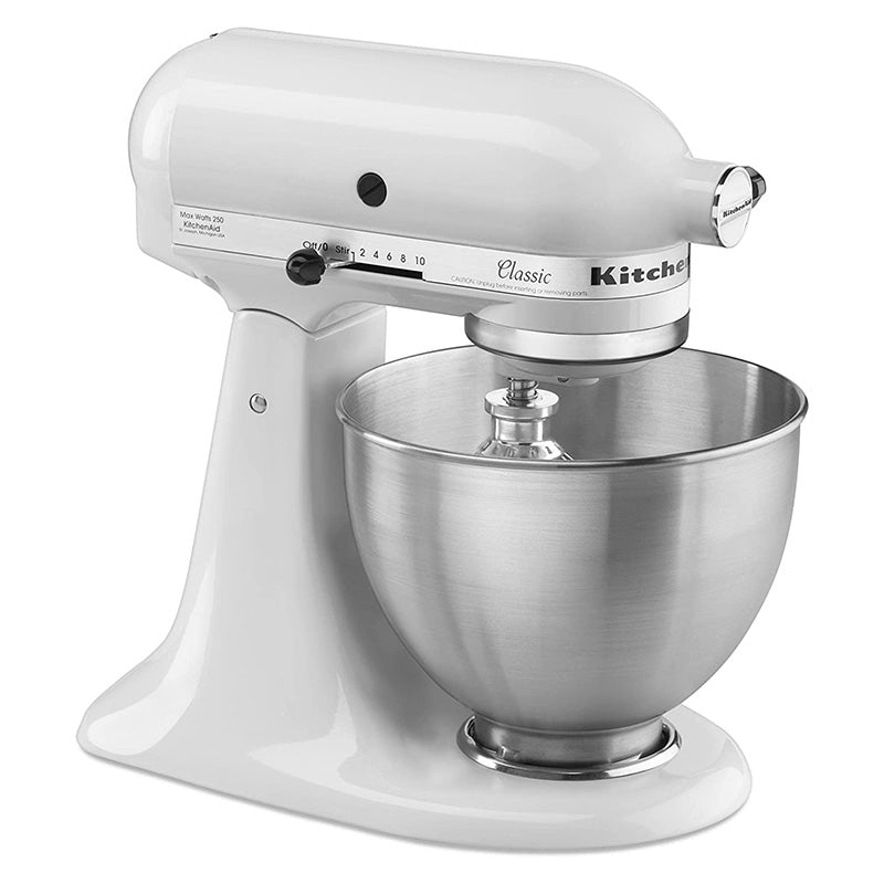 KitchenAid Classic K45SSWH 4.5 Quart Stand Mixer - White