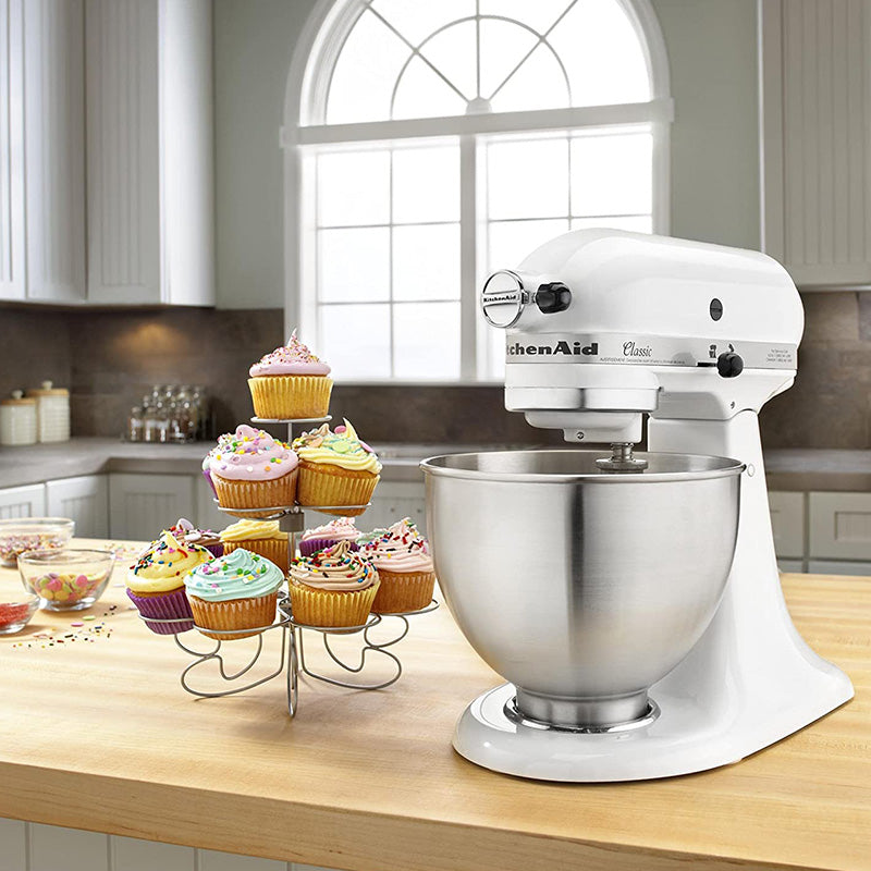 KitchenAid Classic K45SSWH 4.5 Quart Stand Mixer - White