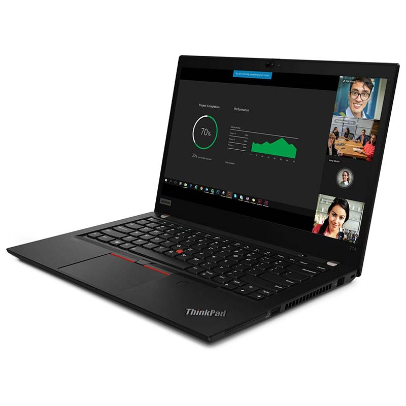 Lenovo ThinkPad T14 Intel Laptop, 14.0" FHD IPS Touch 300Nits, i5-10210U, 8GB, 256 GB SSD