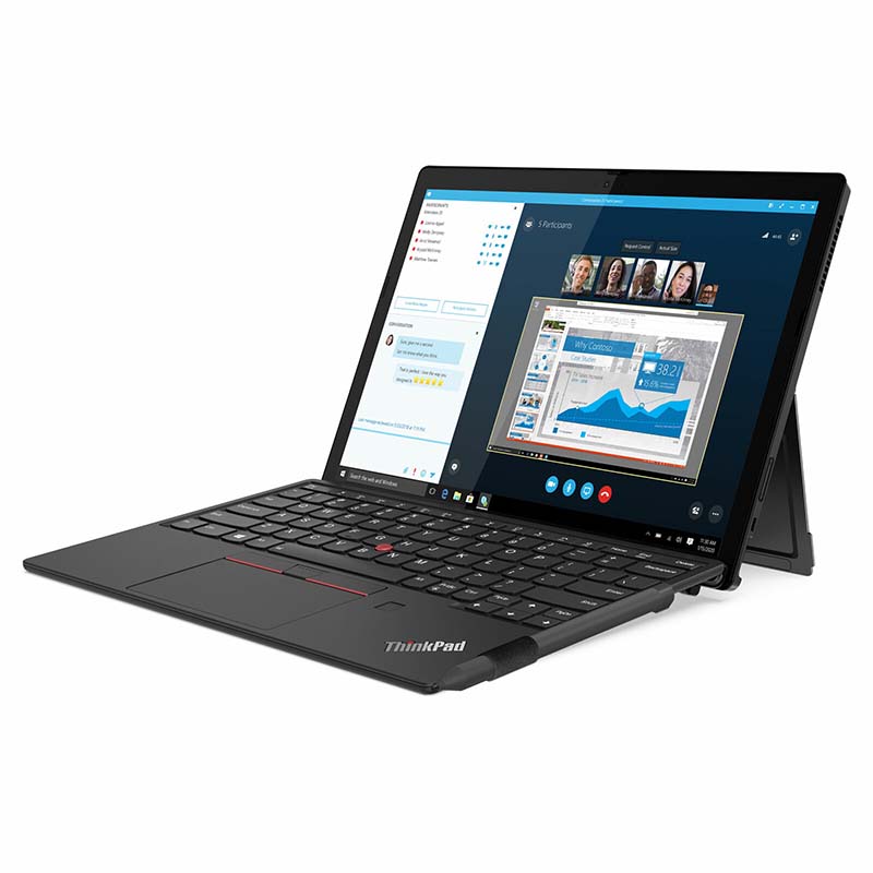 Lenovo ThinkPad X12 Detachable Laptop, 12.3" FHD IPS Touch 400Nits, i7-1160G7, 16 GB, 512 GB SSD