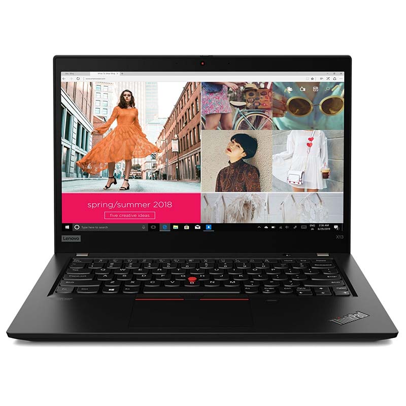 Lenovo ThinkPad X13 Intel Laptop, 13.3" FHD IPS Touch 300Nits, i7-10510U, 32GB, 256 GB SSD