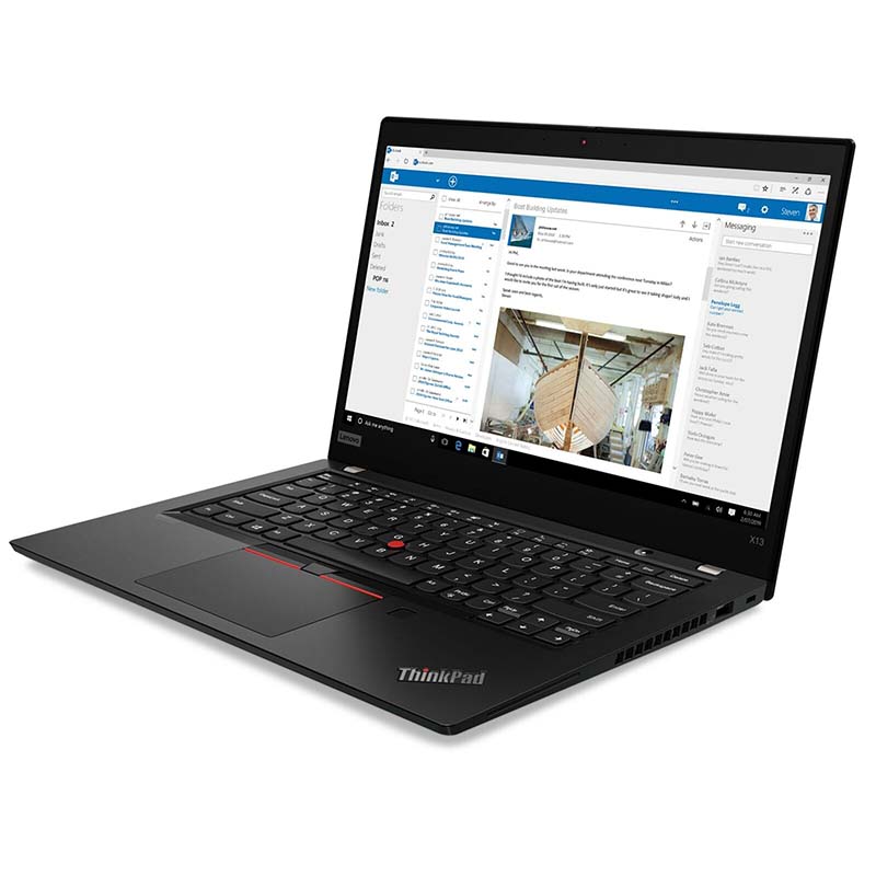 Lenovo ThinkPad X13 Intel Laptop, 13.3" FHD IPS Touch 300Nits, i7-10510U, 32GB, 256 GB SSD