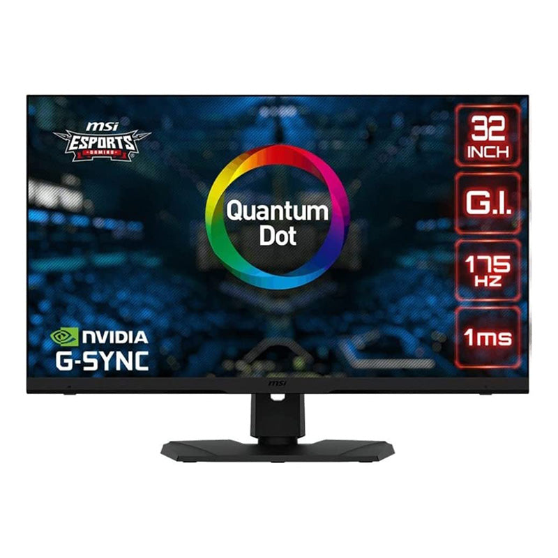 MSI Full QHD Anti-Glare 1ms 2560 x 1440 175Hz Refresh Rate HDR Ready USB/DP/HDMI 31.5" Monitor (Optix MPG321QRF-QD)