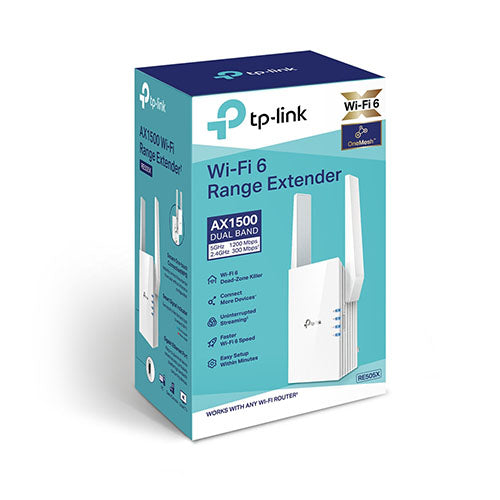 TP-Link AX1500 WiFi Extender Internet Booster WiFi 6 Range Extender (RE505X)