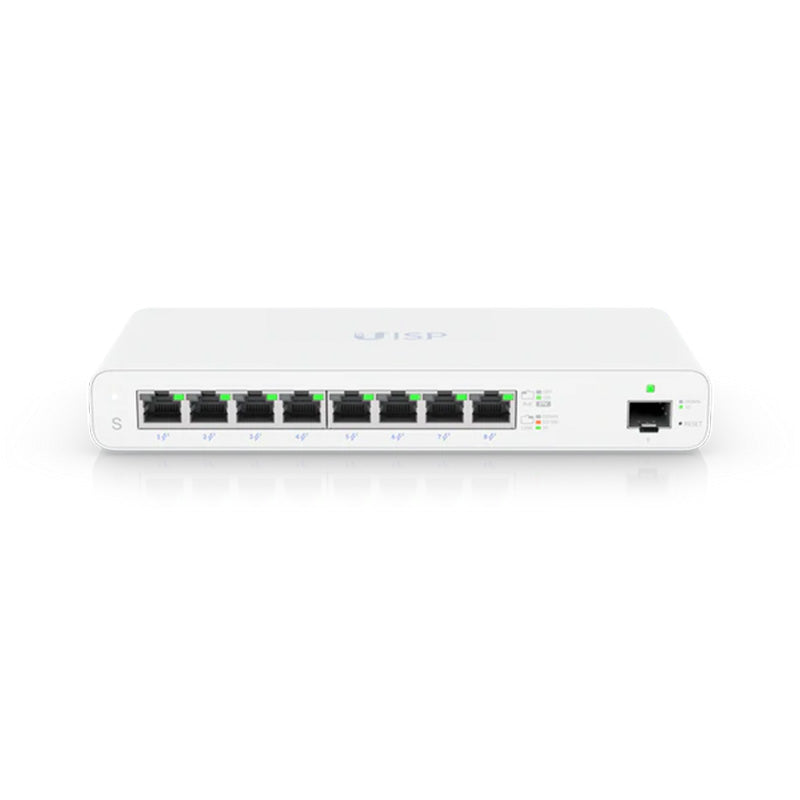 Ubiquiti UISP-S 8-Port Gigabit PoE Switch - White