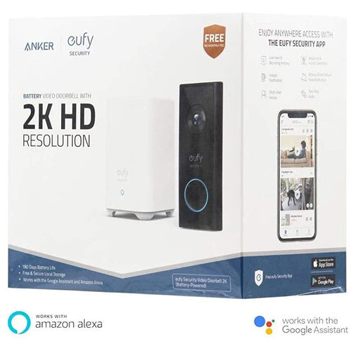 Anker eufy Video Doorbell 2K, Black