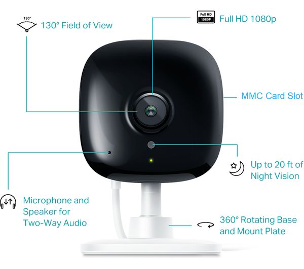 TP-LINK Kasa Spot KC105 Full HD 1080p WiFi Security Camera